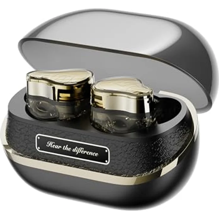 Soundpeats H3, kabellose Earbuds in Schwarz/Gold mit klarer Klangqualität und modernem Design – Bild 1