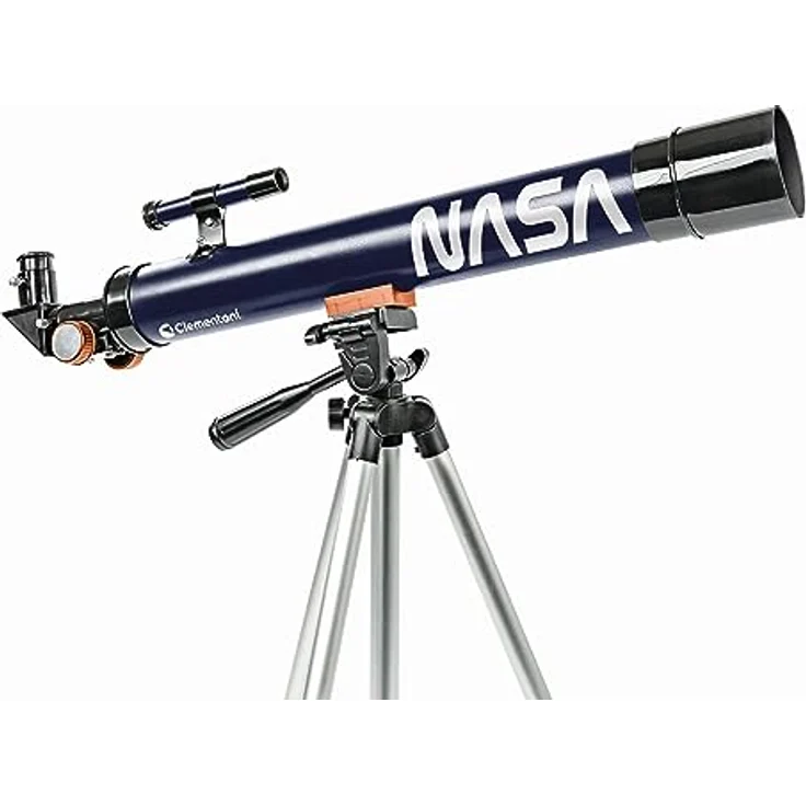 Clementoni® Teleskop Galileo, NASA-Teleskop mit 50 mm Objektiv und austauschbaren Okularen, blau – Bild 4