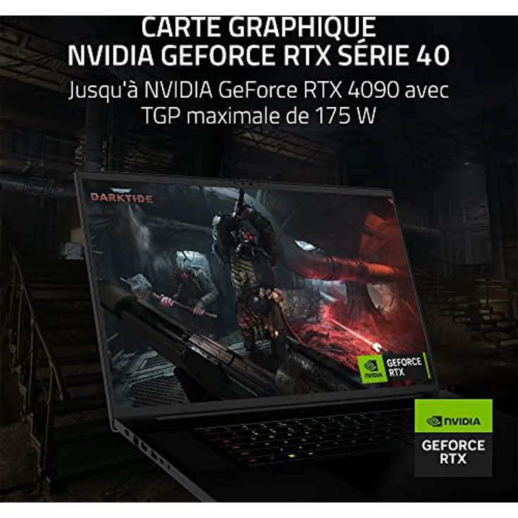 Razer Gaming Blade Laptop 18 Zoll – QHD+ 240 Hz – Core I9 13950HX – 16 GB DDR5 5600 MHz – RTX4070 – 1 TB SSD NVME (Azerty Tastatur) – Bild 3