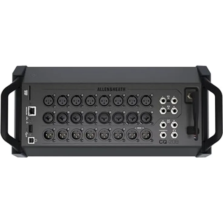 Allen & Heath CQ-20B, digitales Mischpult mit 24 Kanälen und Unterstützung für 96 kHz, schwarz