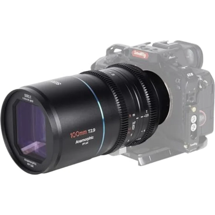 SIRUI 100mm T2.9 1.6X Full-Frame Anamorphic Cinema Lens, E Mount - Ultra breiter Sichtwinkel, ovales Bokeh, Blende T2.9-T16 – Bild 4
