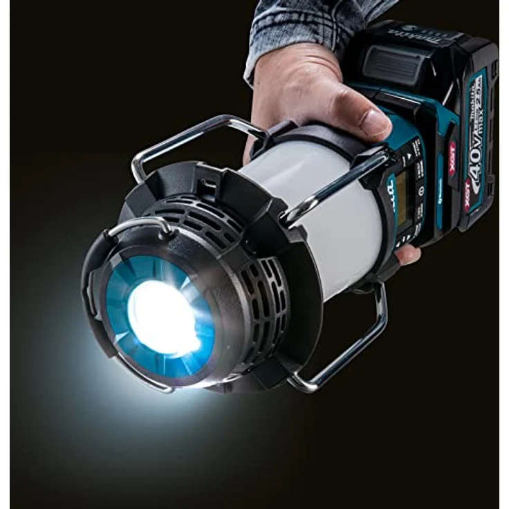 Makita MR009GZ Akku-Radio mit Laterne 40V max. (ohne Akku, ohne Ladegerät), Petrol/Schwarz – Bild 5