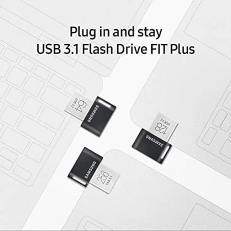 Samsung FIT Plus USB-Stick Schwarz/Silber 64 GB – Bild 5