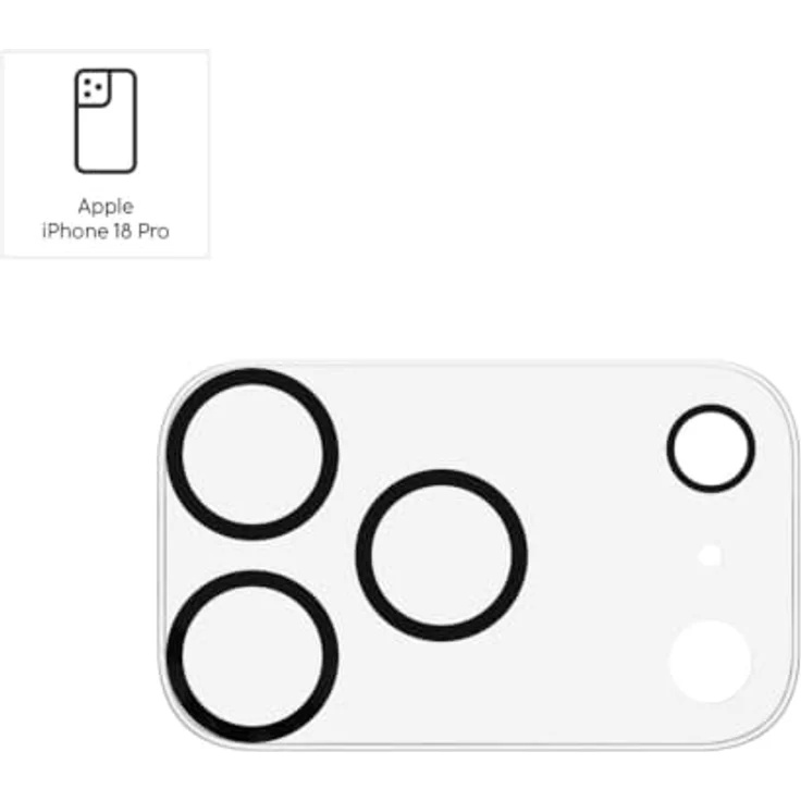 Hama 233321 Cam Protect Kameraobjektivschutz, gehärtetes Glas 9H für Apple iPhone 18 Pro, stoßfest und kratzresistent – Bild 2