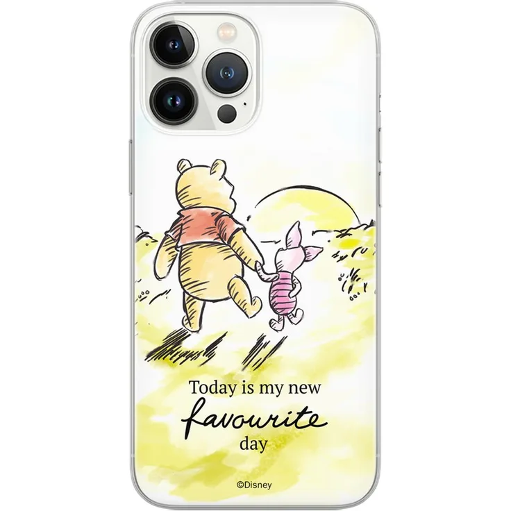 Disney Handyhülle Winnie-012, Full Print Design in Weiß, TPU-Material mit erhöhter Haltbarkeit und transparenter Grafik