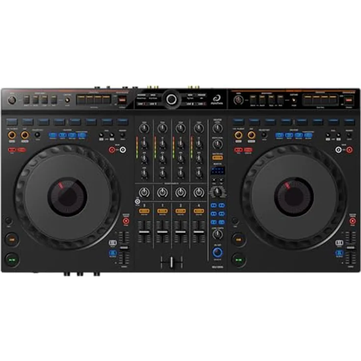 PIONEER DJ DDJ-GRV6, 4-Kanal-Performance DJ-Controller mit Groove Circuit und Stems FX, Schwarz