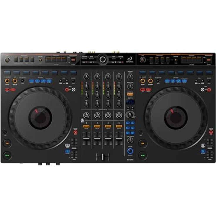 PIONEER DJ DDJ-GRV6, 4-Kanal-Performance DJ-Controller mit Groove Circuit und Stems FX, Schwarz – Bild 1
