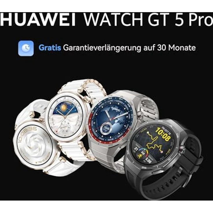 HUAWEI Watch GT 5 Pro 46 mm Titanium, Smartwatch mit GPS, Herzfrequenzmonitor und bis zu 14 Tage Akkulaufzeit – Bild 3