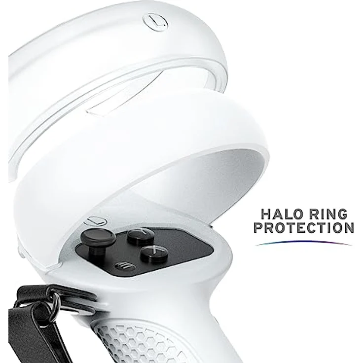 Stealth Touch Controller Grip Cover für Meta Quest 2 Virtual-Reality-Brille, weiß – Bild 8