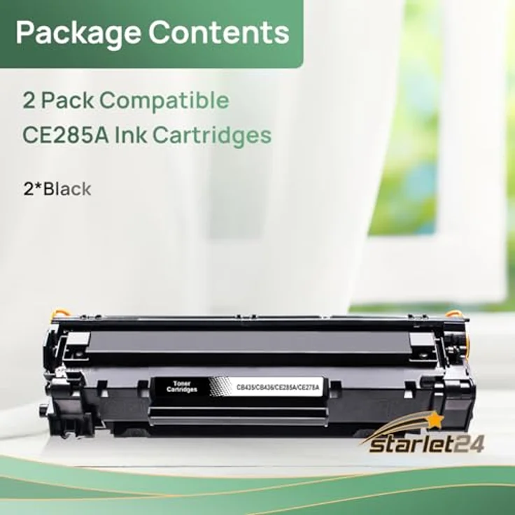 Starlet24 2X 85A Toner ersetzt für HP 85A CE285A, Schwarz, hohe Ergiebigkeit mit 2.000 Seiten pro Kartusche – Bild 4