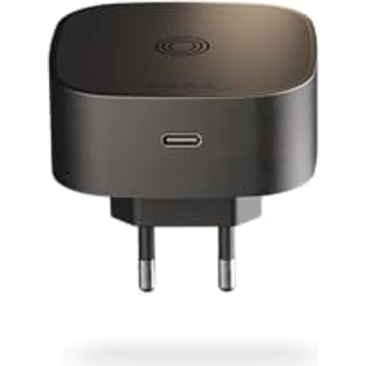 Zens Magnetischer Wireless Charging Adapter für EU-Steckdosen Induktions-Ladegerät (15 Watt Ausgangsleistung, Ideal für Reisen) in Schwarz und Weiß – Bild 3
