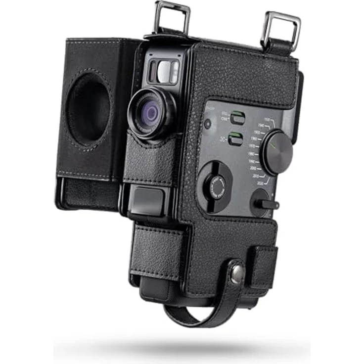 FUJIFILM instax mini Evo Cinema™ Kameratasche, Schwarz – Wrap-Style mit verstellbarem Schultergurt und eingenähten Magneten für optimalen Schutz – Bild 2