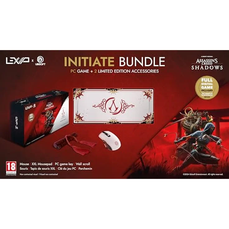 Lexip ASSASSIN’S CREED SHADOWS “INITIATE” BOX, Gaming Maus & XXL Mauspad mit PC Game Key – Bild 1