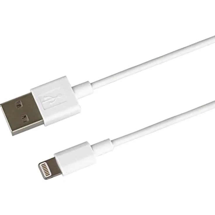 PremiumCord Apple Lightning auf USB Kabel 0,5m , für Apple iPhone / iPad / iPod, Apple Lightning 8-pin Stecker auf USB 2.0 Stecker, weiß