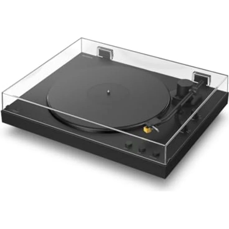 Sony PS-LX5BT, Premium-Bluetooth-Plattenspieler mit vollautomatischer Wiedergabe, Riemenantrieb, Hi-Res Audio, integriertem Phono-Vorverstärker – Schwarz – Bild 1