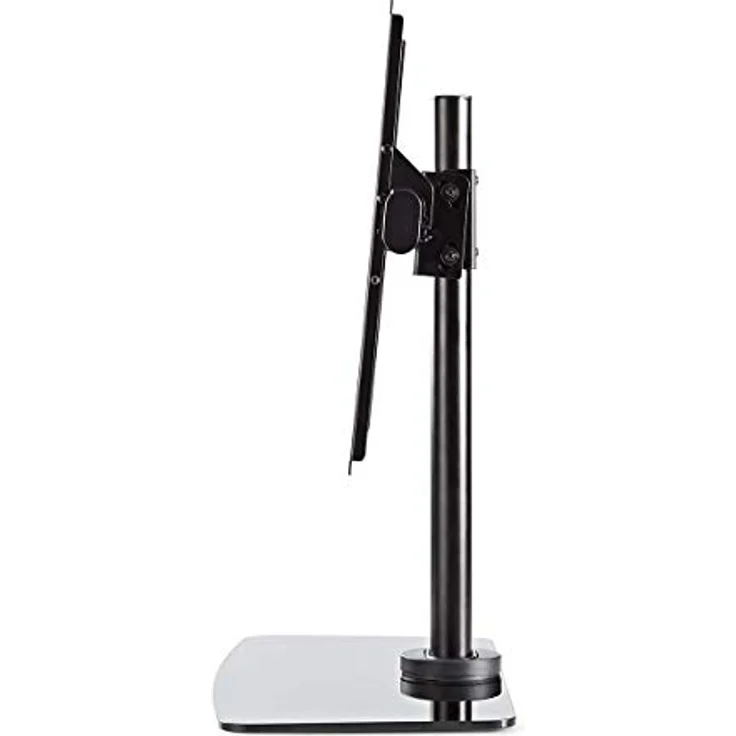 Vollbeweglicher TV-Ständer | 32-65 " | maximal unterstützes Bildschirmgewicht: 45 kg | kippbar | drehbar | Einstellbare voreingestellte Höhen | Glas / Stahl | Schwarz - Preisvergleich – Bild 5