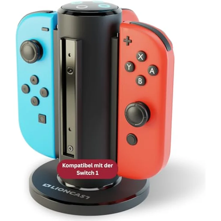 Lioncast Joy-Con Quad-Charger für Nintendo Switch, Controller Ladestation mit stabilem Stand, LED-Ladeanzeige – Bild 2