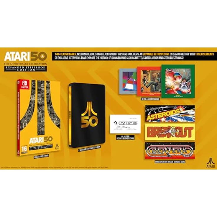 Atari 50: The Anniversary Celebration - Expanded Edition - Steelbook - Switch, Über 140 klassische Spiele, exklusive Artikel, Interviews & mehr – Bild 2