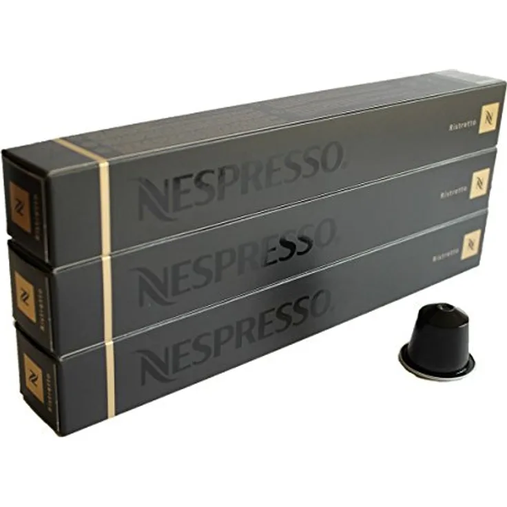 Nespresso Original Ristretto Kaffeekapseln, dunkle Röstung, 30 Stück