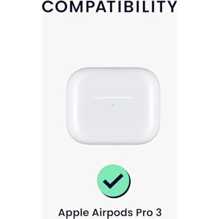 kwmobile Kopfhörer-Schutzhülle für Apple Airpods Pro 3, TPU Silikon Case mit Karabiner, stoßfest und kratzsicher, Design "Don't Touch My Headphones" – Bild 2