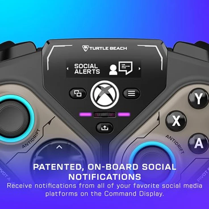 Turtle Beach Stealth Pivot kabelloser, smarter Game-Controller – Drehmodule, Display-Dashboard, Hall-Effekt-Sticks, zuweisbare Tasten, Bluetooth, Schwarz – Bild 5