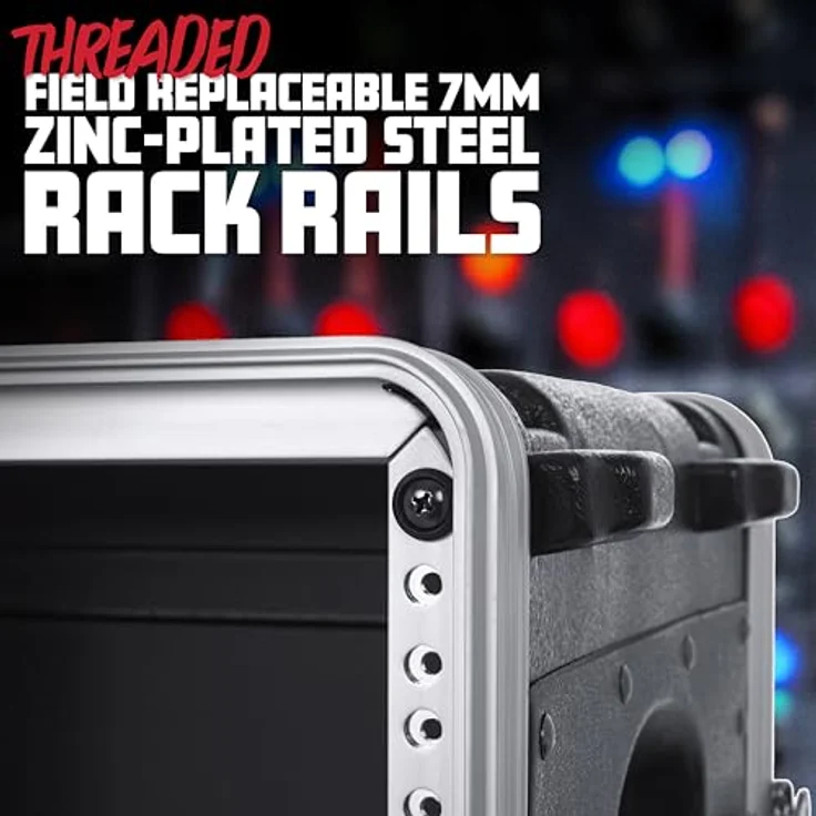 Gator GR-4L 19" Rack, Audio Rack aus Polyethylen mit verzinkten Stahl-Rackschienen, schwarz – Bild 2