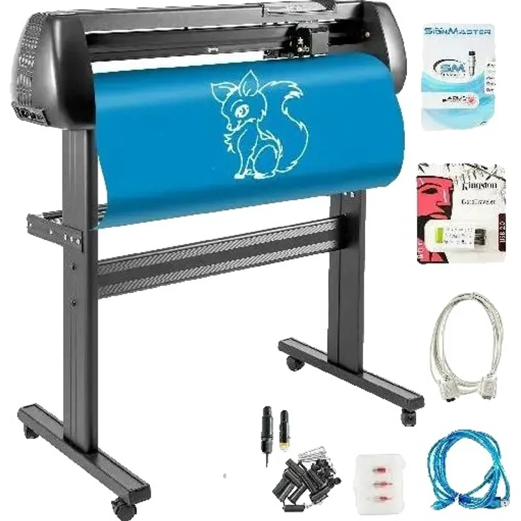 OEM Vinylschneider, Aluminium-Material, Max. Papierzufuhr 870 mm, Max. Schneidbreite 780 mm, Standard/Roland-kompatibel, Schneidegeschwindigkeit 10-800 mm/s