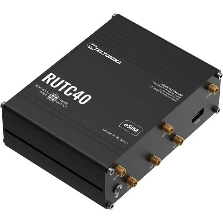 Teltonika RUTC40, WLAN-Router mit 4G Cat 4, Dual-Core-Prozessor, 1 GB RAM und Wi-Fi 6
