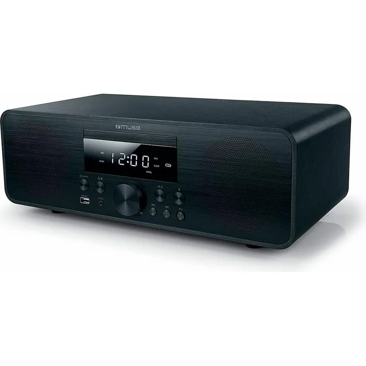 Muse M-880 FBC, Bluetooth Microsystem mit CD, FM, USB, 80 W in Holzdesign, NFC und Weckerfunktion