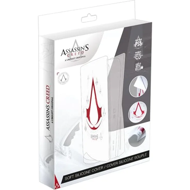 Freaks And Geeks Silicone Protective Cover für Sony PlayStation 5 - Assassin's Creed Design, optimaler Schutz vor Kratzern und Staub, kompatibel mit PS5 Standard Edition