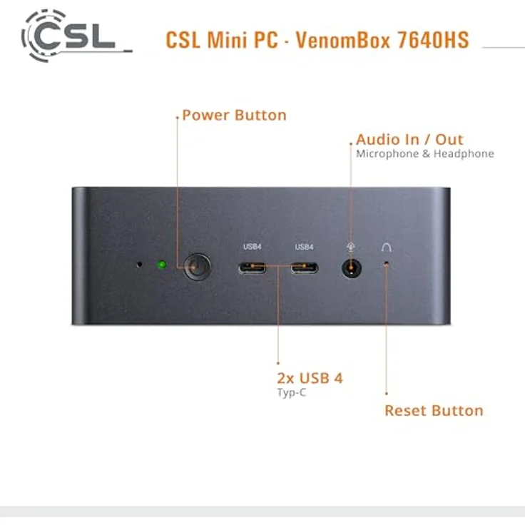CSL-Computer VenomBox 7640HS Mini-PC, 96GB DDR5-RAM, 2000 GB M.2 SSD, Windows 11 Pro – Bild 3