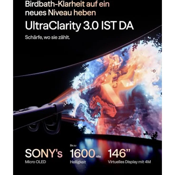 VITURE Pro 2 XR/AR-Brille, 146'' UltraClarity 3.0 120Hz mit Sony Micro-OLED, schlank und leicht – Bild 3
