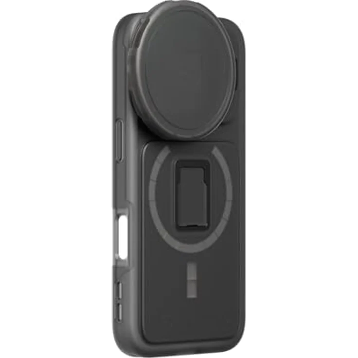 PolarPro iPhone 16 Pro Max LiteChaser 16 BaseCase, Smartphone Hülle mit robustem Fallschutz, Transparent, MagSafe-kompatibel, inkl. abnehmbarem Griff und umklappbarem Schutz – Bild 7