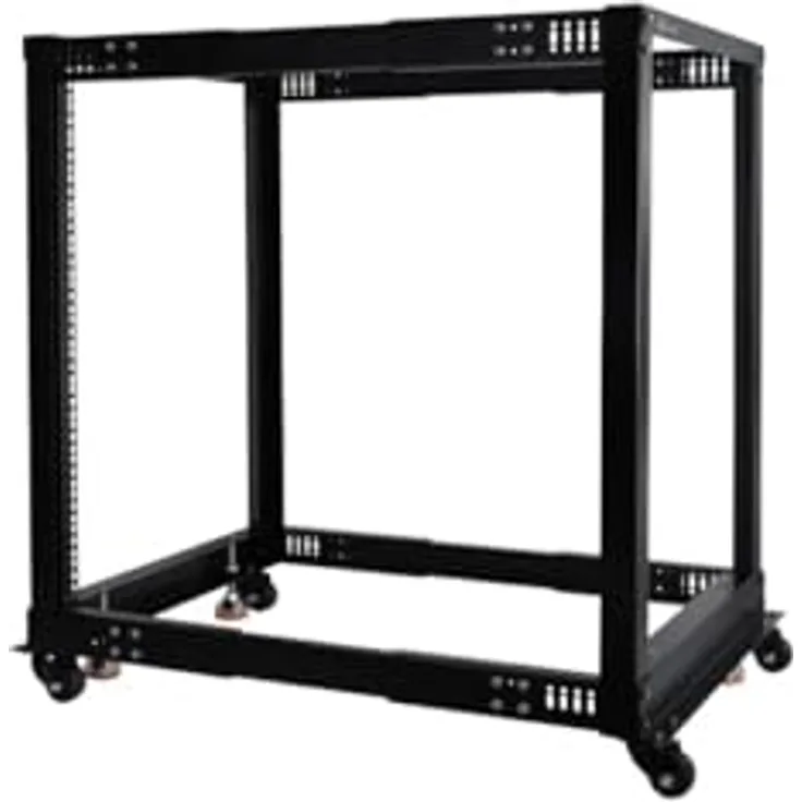 Alphacool 13736 ES 19" Open Frame Serverrack 15HE Verstellbare Tiefe Server Rack Gehäuse