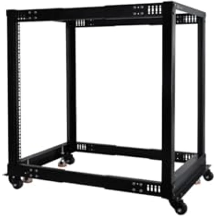 Alphacool 13736 ES 19" Open Frame Serverrack 15HE Verstellbare Tiefe Server Rack Gehäuse – Bild 1