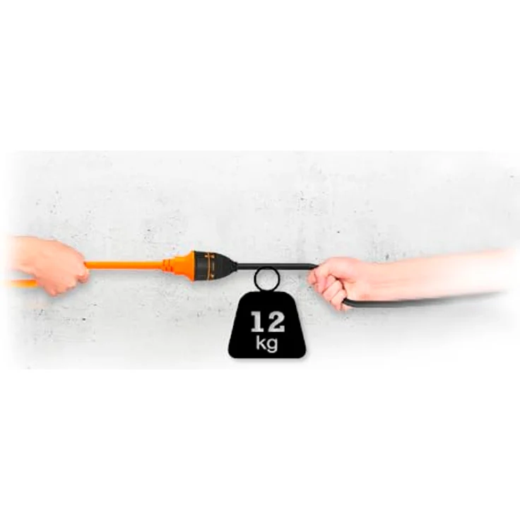 Maxtrack Verlängerungskabel CEE 7/7, Schutzkontakt-Winkelstecker auf verriegelbare Schutzkontakt-Kupplung, 5000 cm, robustes H05VV-F-Kabel mit Locksystem – Bild 5