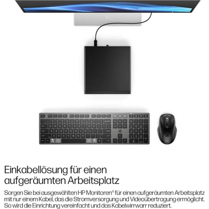 HP EliteDesk Mini 8 G1i, Desktop-PC mit Intel Core Ultra 7 265, 16 GB RAM, 512 GB SSD, Schwarz – Bild 3