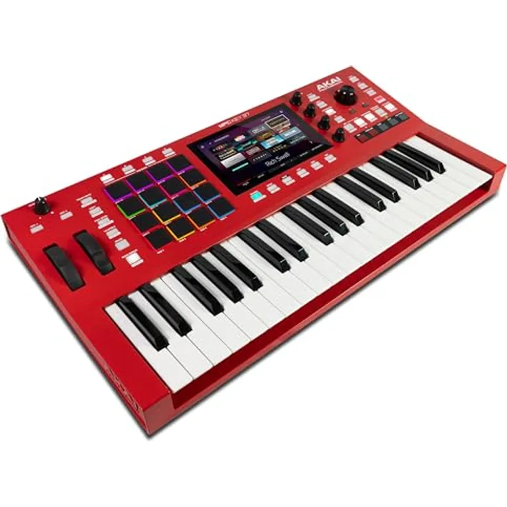AKAI Professional MPC Key 37 Standalone Production Workstation, Drum Machine, MIDI Keyboard, Synthesizer, mit WLAN, Bluetooth, Touchscreen, Plugins