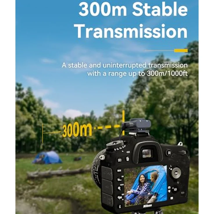 Hollyland Lark M2, Kabelloses Lavalier Mikrofon mit 48 kHz/24-Bit, 300 m Reichweite, Rauschunterdrückung, 40 h Akkulaufzeit, 2TX + Kamera-RX + Ladecase – Bild 5