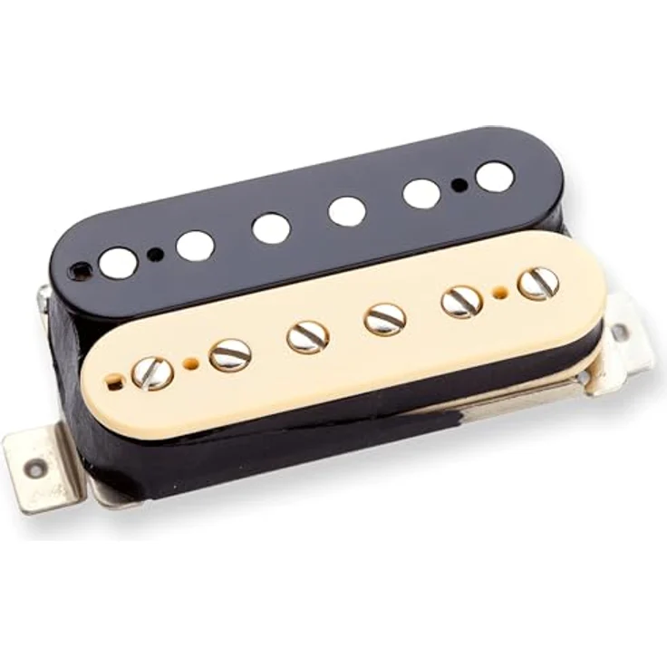 Seymour Duncan SH-1B4C Zebra, Humbucker Tonabnehmer im `59 P.A.F. Stil, Steg Position, warmer Klang, Schwarz/Weiß – Bild 2