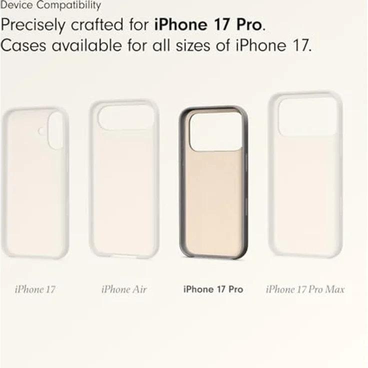 Beats iPhone 17 Pro Case mit MagSafe und Kamerasteuerung, Matte Außenseite, Innenfutter aus Mikrofaser – Granitgrau – Bild 3