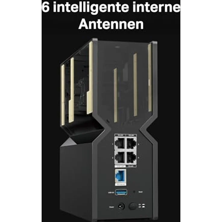 TP-Link Archer BE700 Wi-Fi 7 Router, Tri-Band BE15000 WLAN mit 8 Streams, 5 Ethernet-Ports (10 Gbps + 2,5 Gbps + 3 × Gigabit), USB 3.0, VPN, WPA3, Kindersicherung, HomeShield – Bild 4
