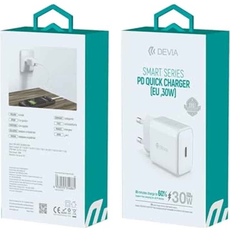 COFI 1453 Schnellladegerät in Weiß mit 1x USB-C Anschluss 30W 3A Wandladegerät - Power Delivery – Bild 3