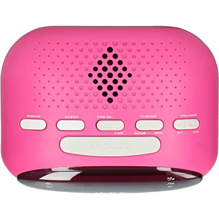 iS ICR-210 Uhrenradio (2X Weckzeiten, Schlummerfunktion, Sleeptimer) pink – Bild 6