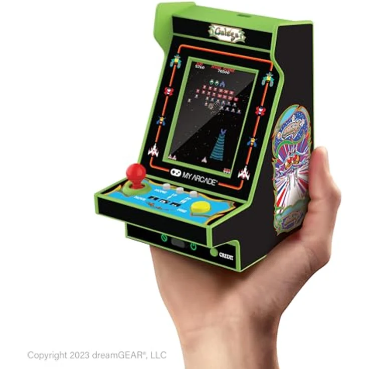 My Arcade Nano Player Galaga, Handheld Konsole mit 2 Spielen und 4,5 Zoll Farbdisplay – Bild 7