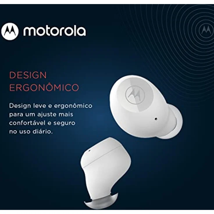 Motorola Sound MOTO BUDS 150 - Kabellose Ohrhörer - Bluetooth - Wasser- und Schweißfest - Touch- un Sprachsteuerung - 18 Stunden Spielzeit - Weiß – Bild 4