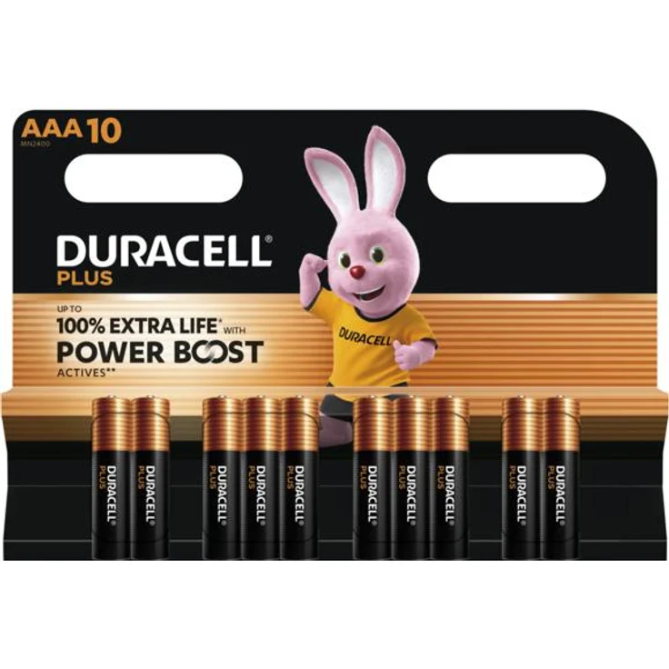 Duracell Plus Power Boost AAA Batterien, 10er Blister mit Power Boost Formel für optimierte Leistung – Bild 1