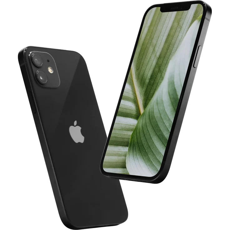 GOECO iPhone 12 refurbished, 128 GB 5G Smartphone mit 15,5 cm (6.1 Zoll) Display, iOS, 12 MP Dual Kamera, Dual Sim, Schwarz, versandkostenfrei