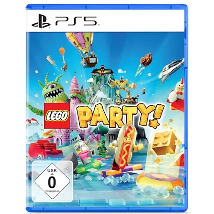 iam8bit LEGO Party! - PS5, Multiplayer-Spiel für bis zu 4 Spieler, über 60 abgedrehte Minispiele, anpassbare Minifiguren-Kombinationen