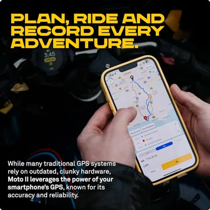 Beeline Moto Anniversary Edition Navigationssystem, GPS mit hochauflösendem IPS-TFT Farbdisplay und kartenbasierter Turn-by-Turn-Navigation – Bild 4